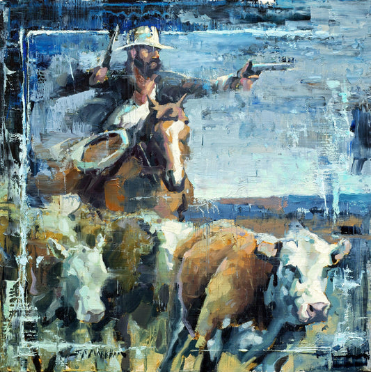 Cattle Rustler-Painting-Jerry Markham-Sorrel Sky Gallery