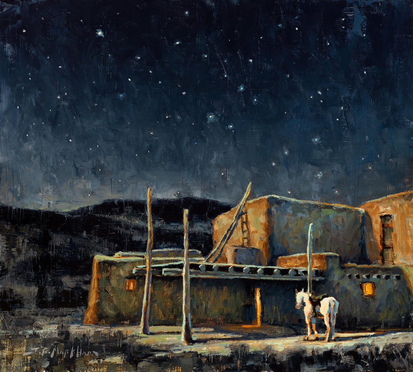 Navajo Nights-Painting-Jerry Markham-Sorrel Sky Gallery