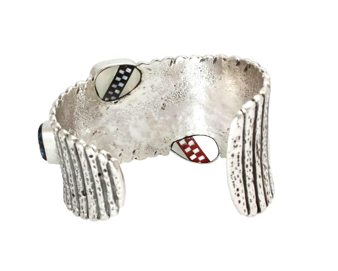 1970s Tapered Silver Cuff Bracelet-Jewelry-Jesse Monongye-Sorrel Sky Gallery