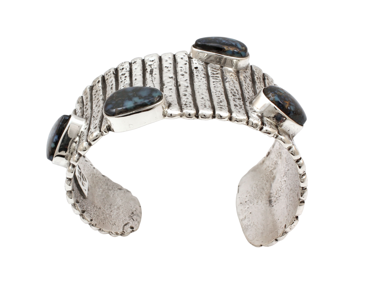 1970s Tapered Silver Cuff Bracelet-Jewelry-Jesse Monongye-Sorrel Sky Gallery