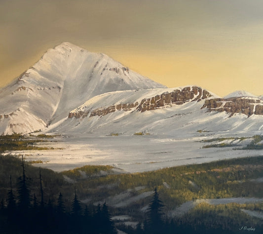 A Rocky Mountain Winter Morning-Painting-Jim Bagley-Sorrel Sky Gallery