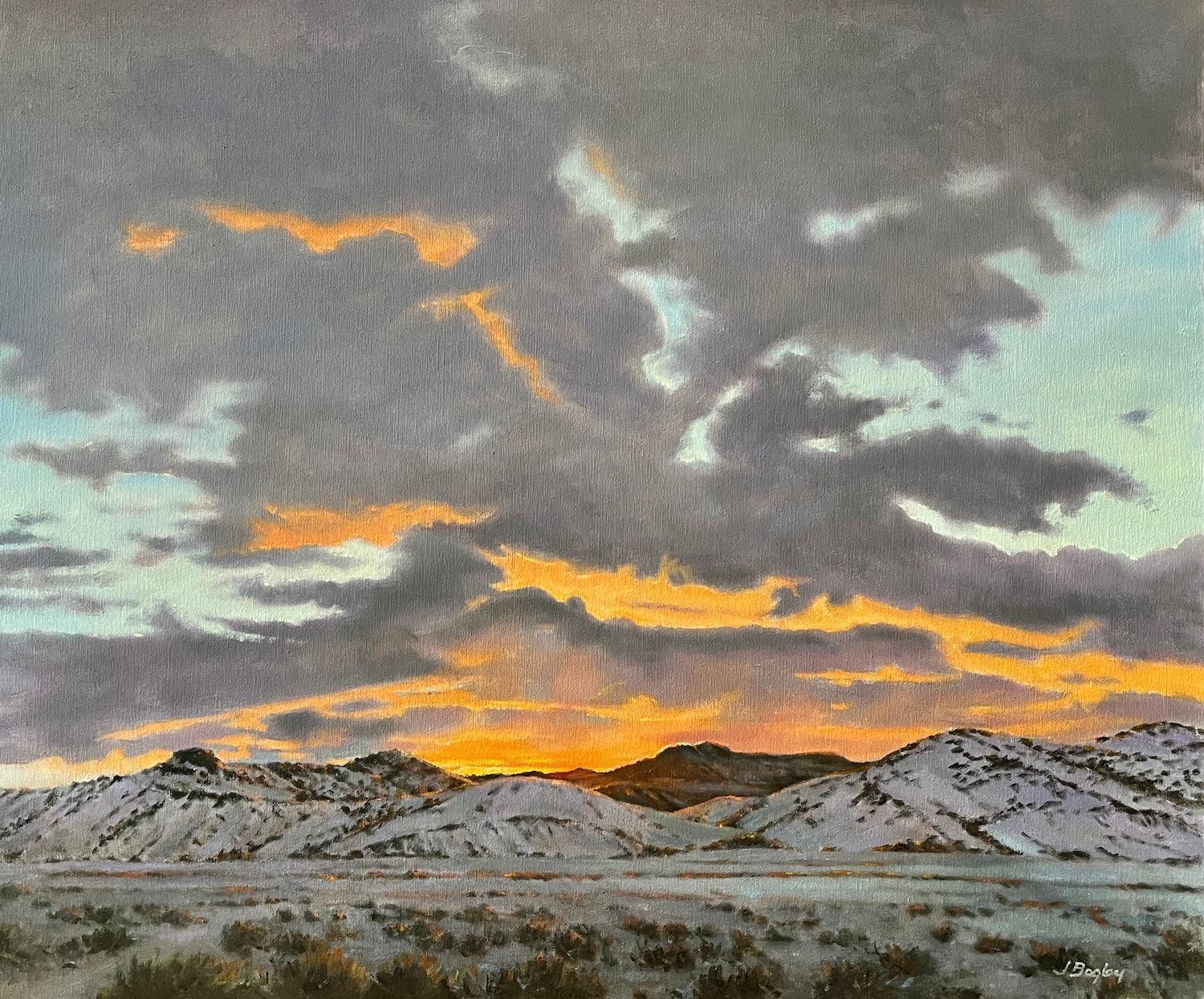 December Desert Sundown-Painting-Jim Bagley-Sorrel Sky Gallery