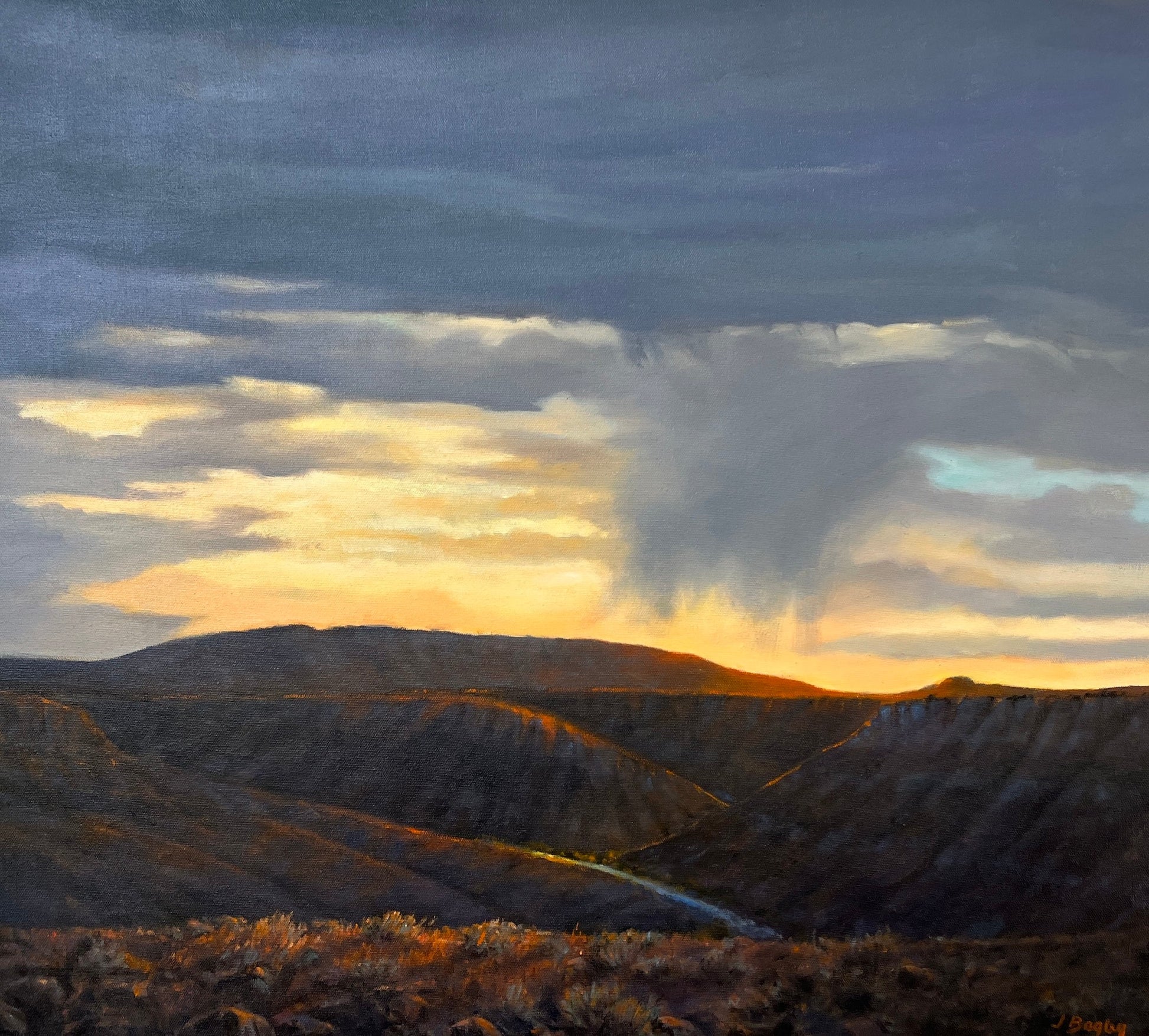 Deschutes Canyon Sunset-Painting-Jim Bagley-Sorrel Sky Gallery