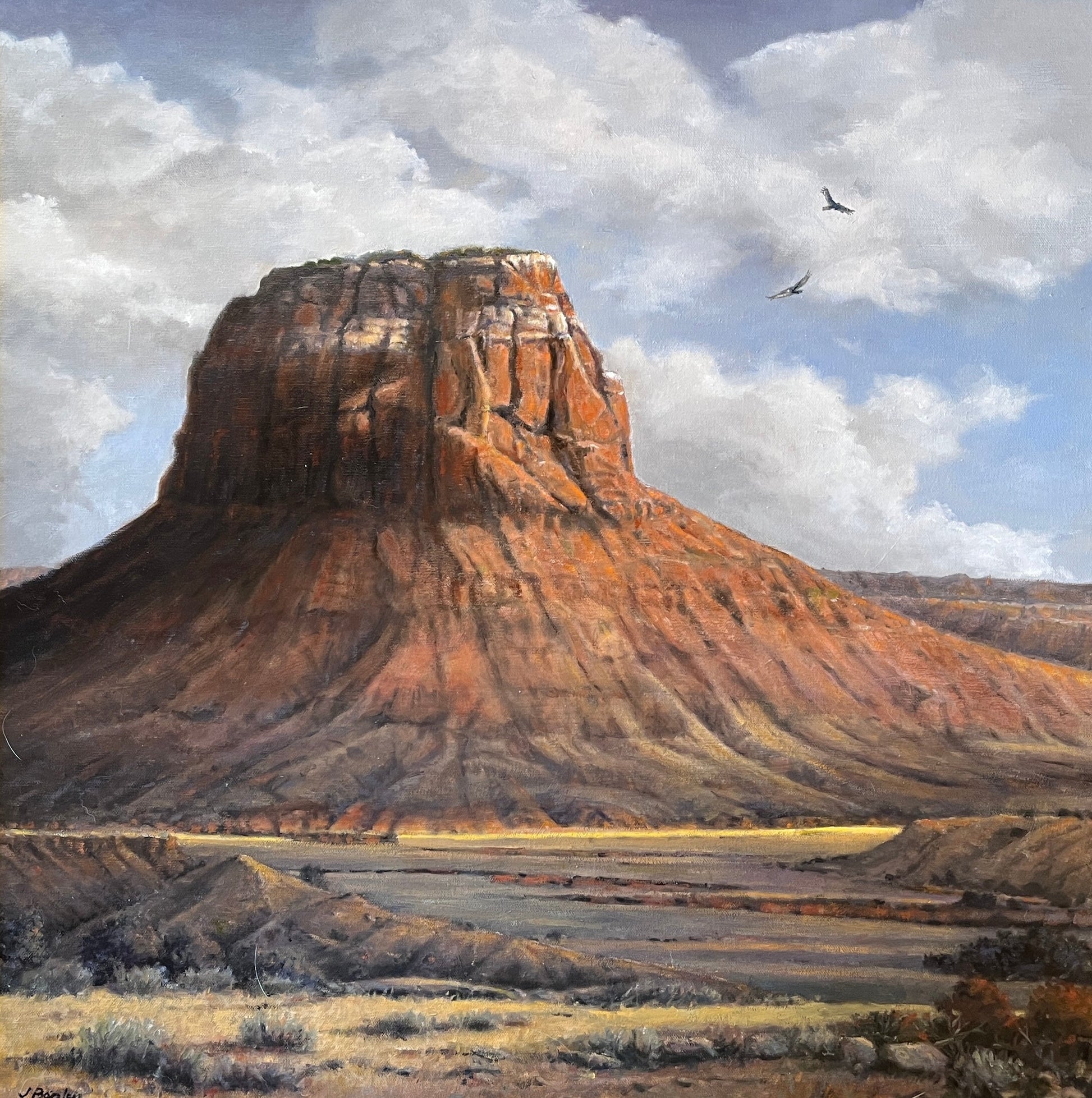 Morning Flight Around the Butte-Painting-Jim Bagley-Sorrel Sky Gallery