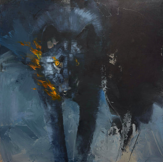 Fenrir (Study)-Painting-Julie Chapman-Sorrel Sky Gallery