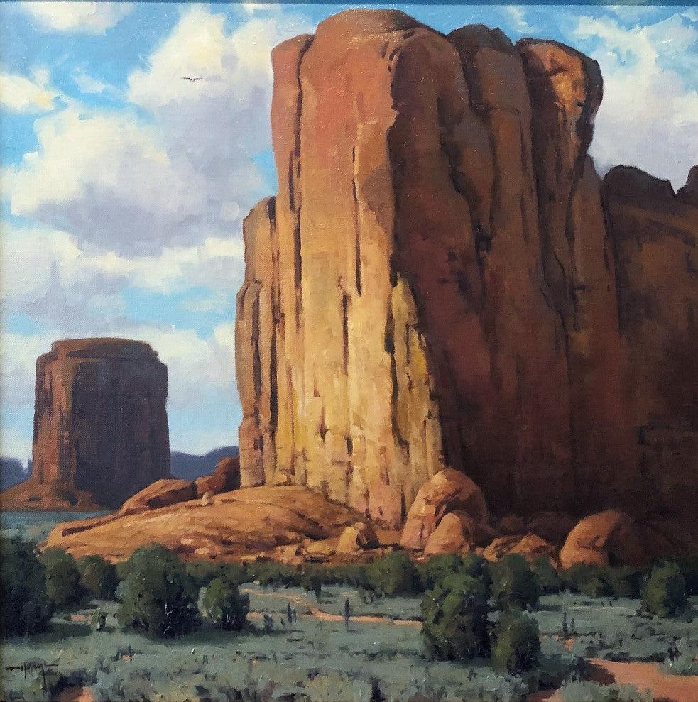 Where Eagles Soar - Monument Valley-Painting-Keith Huey-Sorrel Sky Gallery