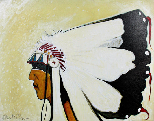 Gray Dog - Northern Plains Chief-Painting-Kevin Red Star-Sorrel Sky Gallery