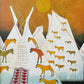 Two Horse Tipis-Painting-Kevin Red Star-Sorrel Sky Gallery