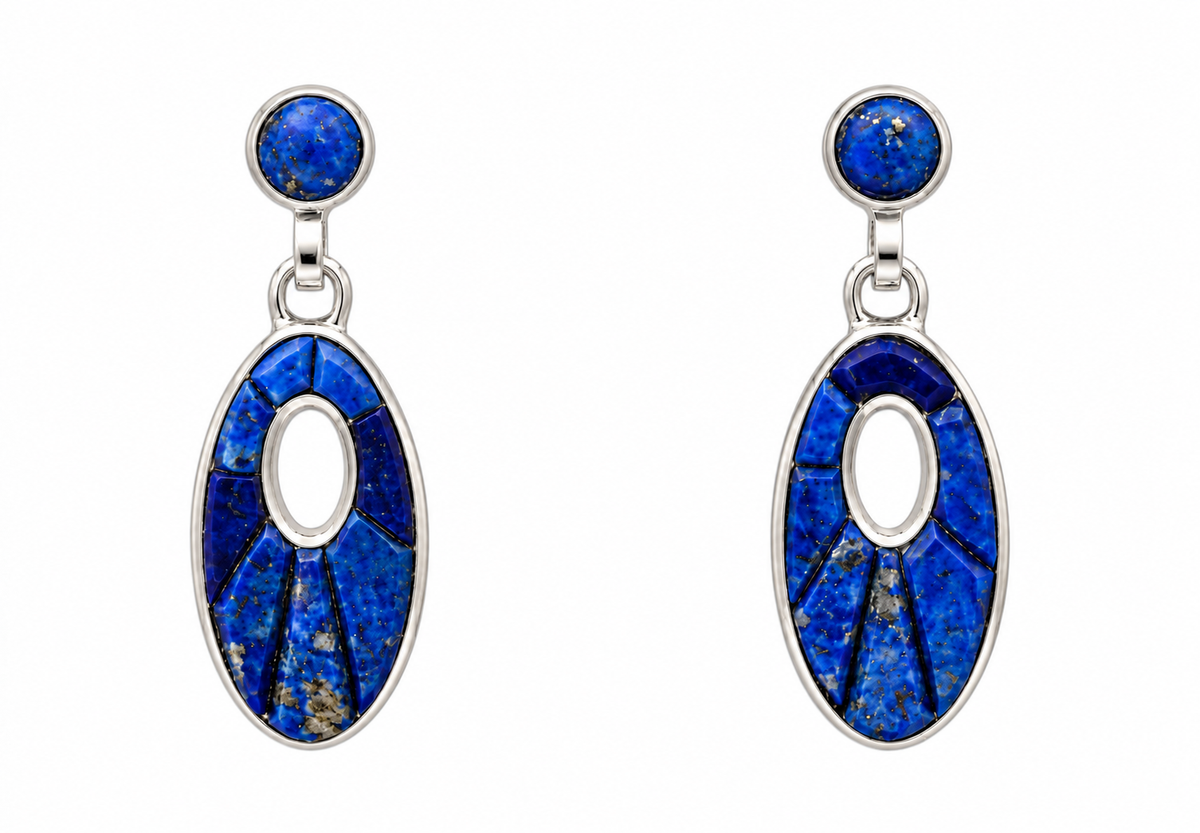 Oval with Hole Earrings
