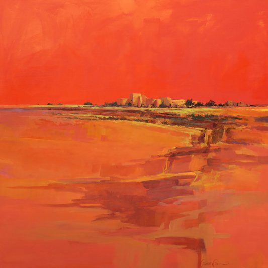 Pueblo Afternoon-Painting-Lawrence Lee-Sorrel Sky Gallery