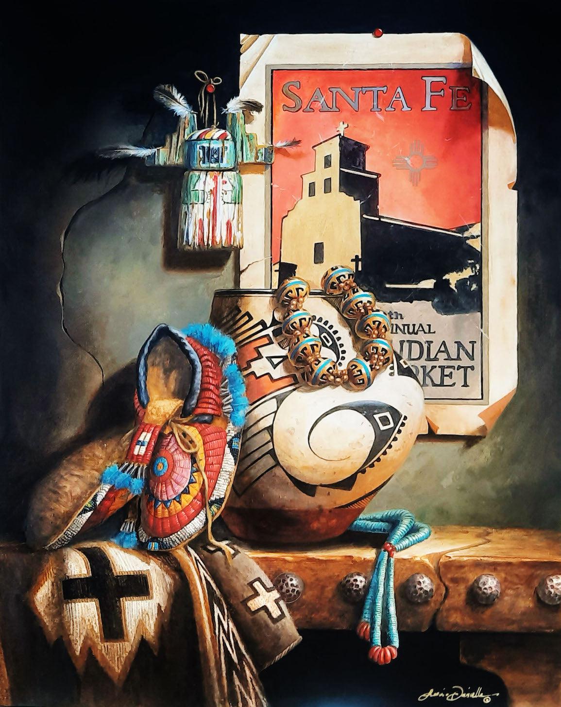 A Century of Enchantment - Santa Fe's Indian Market-Painting-Lisa Danielle-Sorrel Sky Gallery