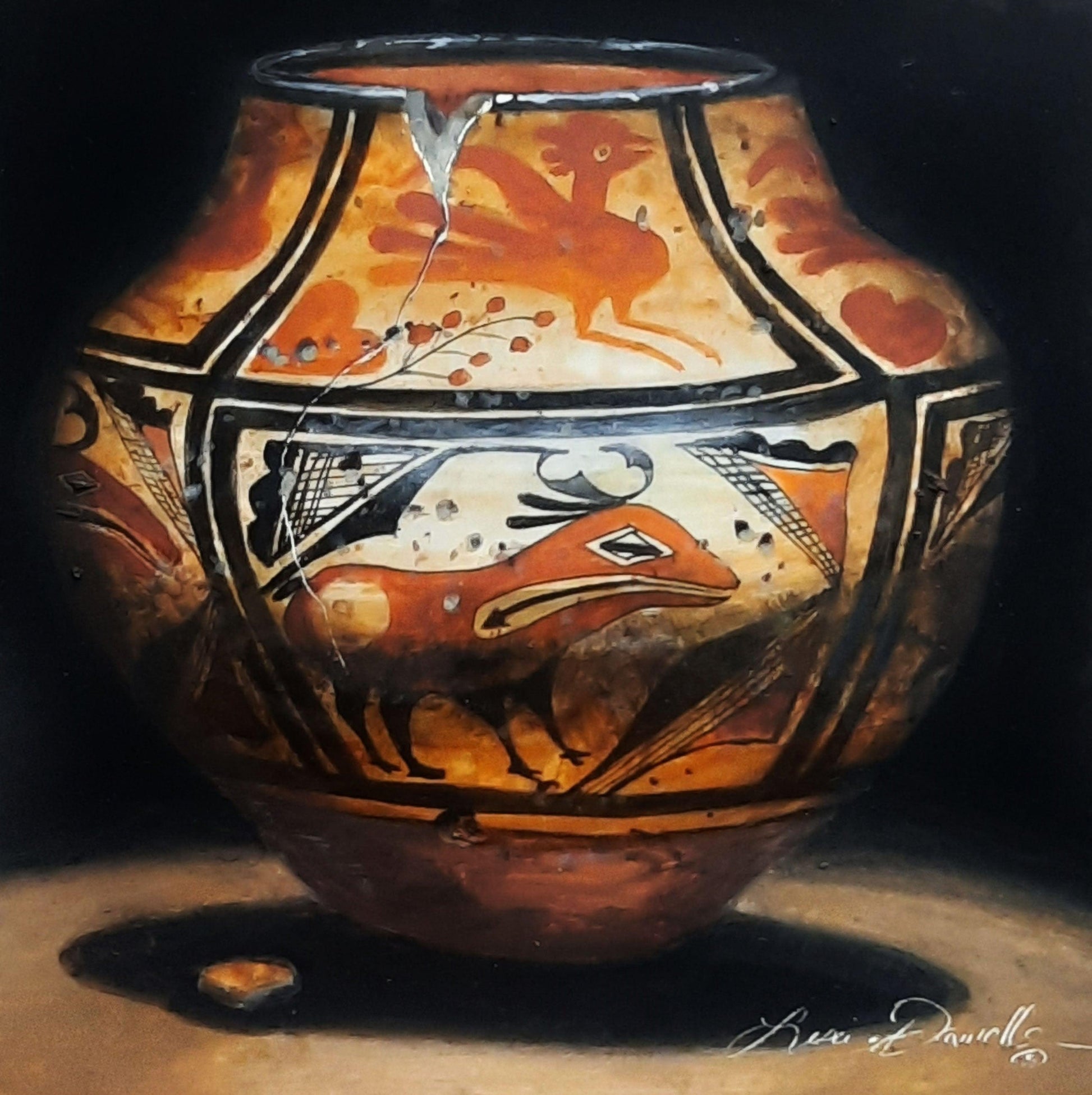 Little Acoma Birds `n Beasts-Painting-Lisa Danielle-Sorrel Sky Gallery