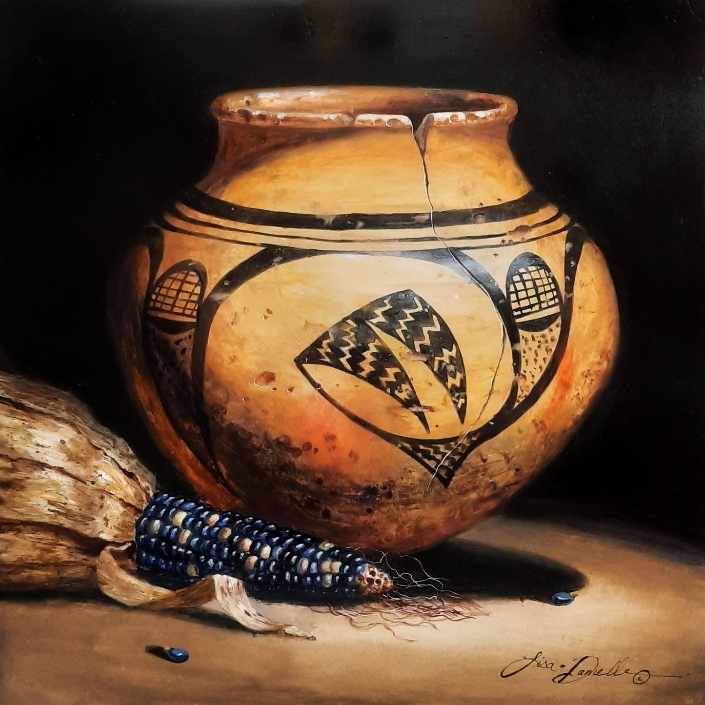 Little Hopi Gold and Garnet-Painting-Lisa Danielle-Sorrel Sky Gallery