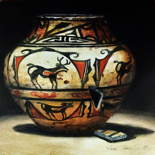 Oh Deer! - Zuni-Painting-Lisa Danielle-Sorrel Sky Gallery