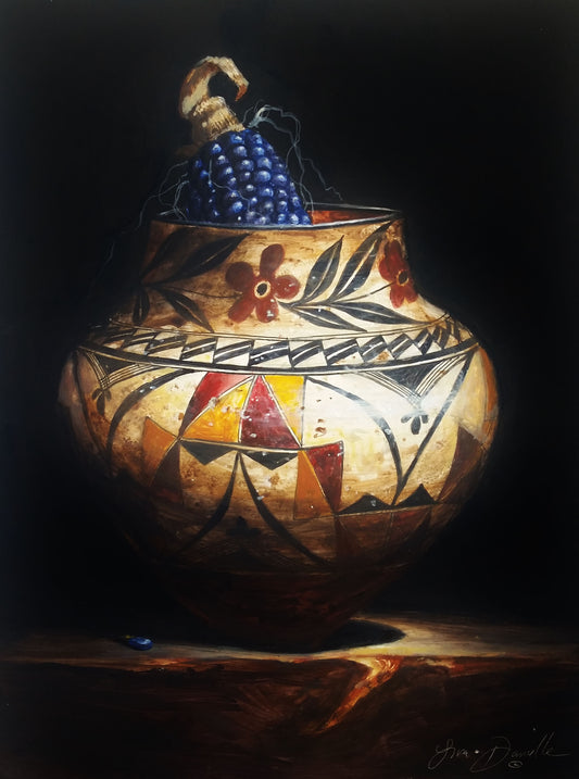 Touch of Blue-Painting-Lisa Danielle-Sorrel Sky Gallery