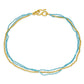 Multi Strand Turquoise and Gold Necklace-Jewelry-Loren Nicole-Sorrel Sky Gallery