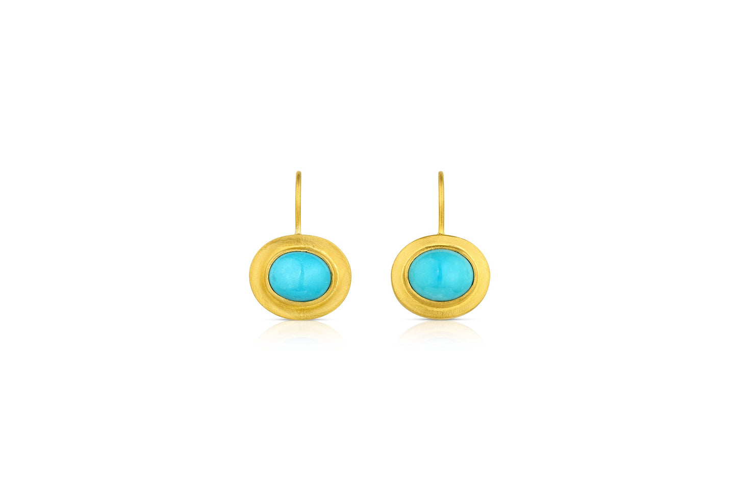 Turquoise Frame Drop Earrings-Jewelry-Loren Nicole-Sorrel Sky Gallery