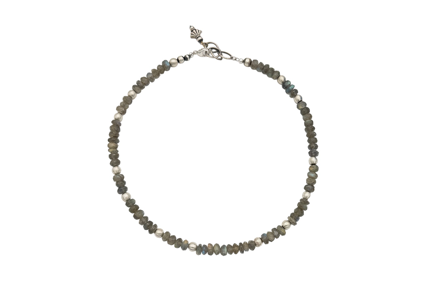 Labradorite Single Strand Necklace-Jewelry-Maria Goler Baca-Sorrel Sky Gallery