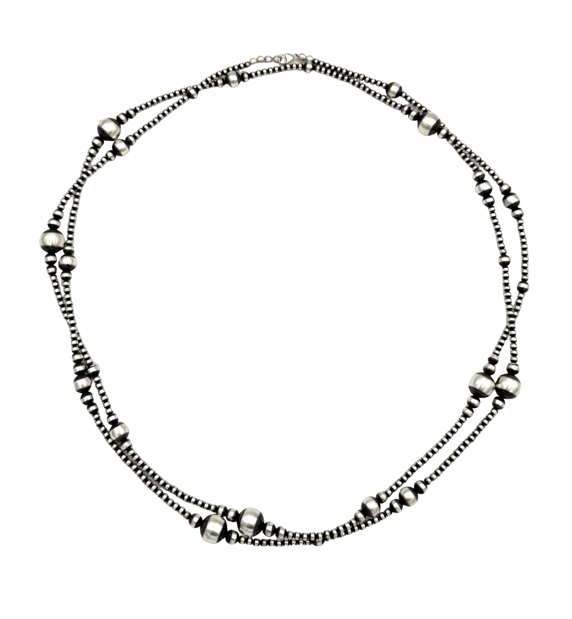 Single Strand Long Baca Bead Necklace-Jewelry-Maria Goler Baca-Sorrel Sky Gallery