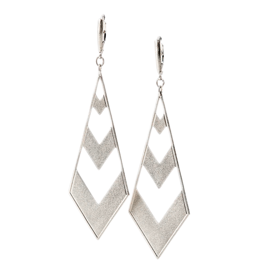 Chevron Earrings-Jewelry-Maria Samora-Sorrel Sky Gallery