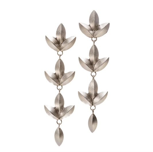 Large Sweet Pea Link Earrings-Jewelry-Maria Samora-Sorrel Sky Gallery