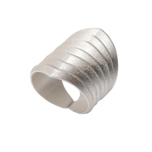 Rhomboid Silver Ring-Jewelry-Maria Samora-Sorrel Sky Gallery