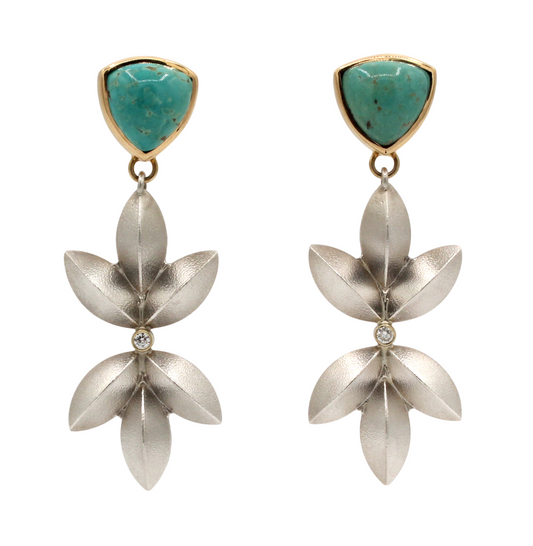 Sweet Pea Mirror Earrings-Jewelry-Maria Samora-Sorrel Sky Gallery