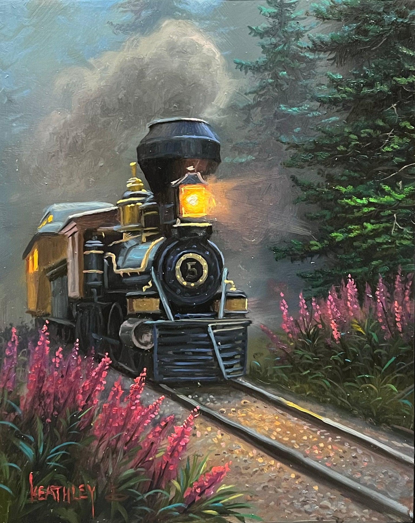 Midnight Train-Painting-Mark Keathley-Sorrel Sky Gallery