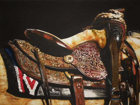 My First Saddle-Painting-Marlin Rotach-Sorrel Sky Gallery