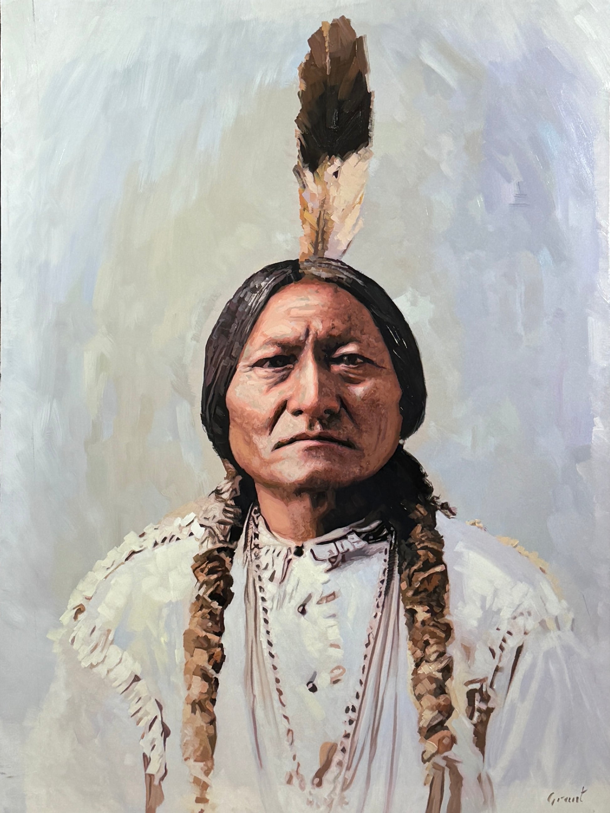 Sitting Bull #1-Painting-Matthew Grant-Sorrel Sky Gallery