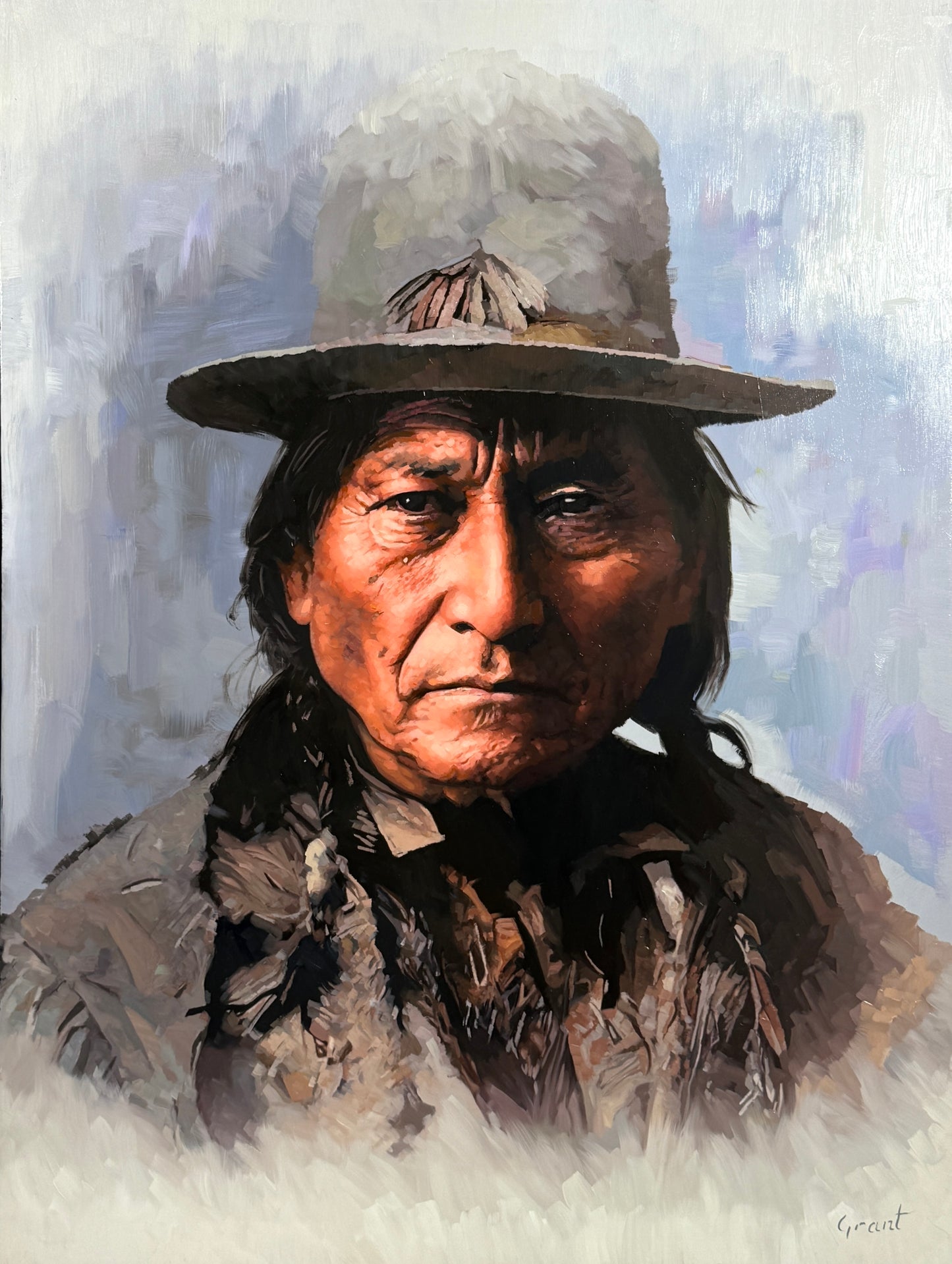 Sitting Bull #4-Painting-Matthew Grant-Sorrel Sky Gallery