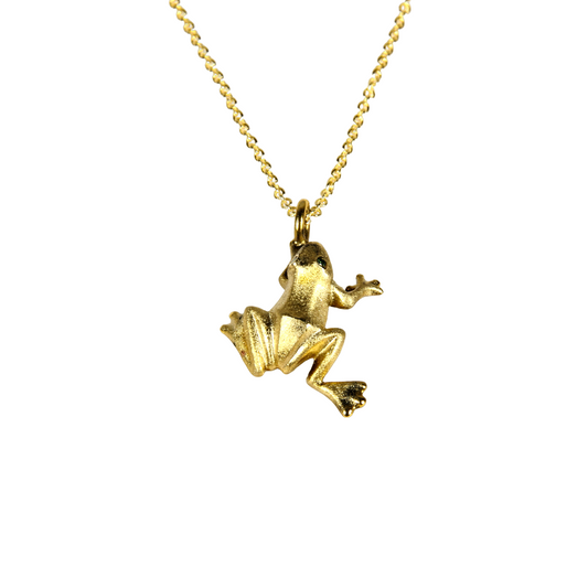 Bronze Frog Pendant with Gold Filled Chain-Jewelry-Michael Tatom-Sorrel Sky Gallery