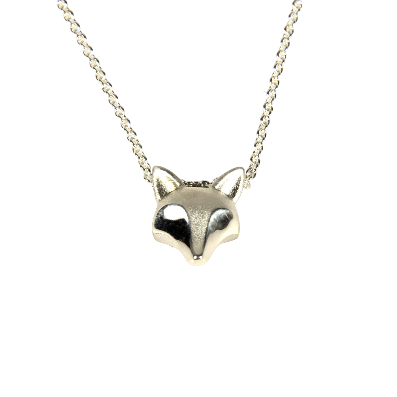 Large Silver Cat Pendant-Jewelry-Michael Tatom-Sorrel Sky Gallery
