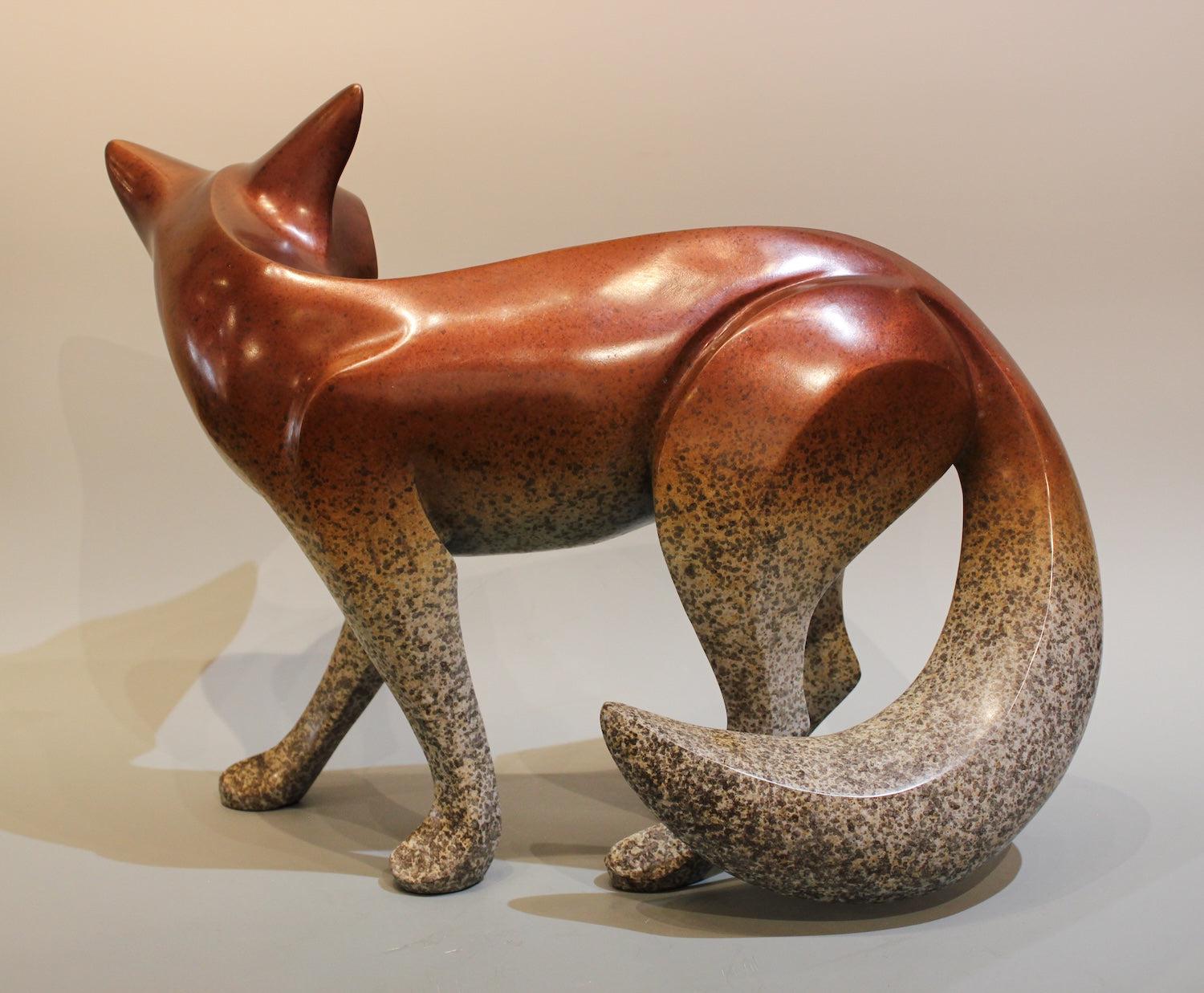 Large Standing Fox-Sculpture-Michael Tatom-Sorrel Sky Gallery