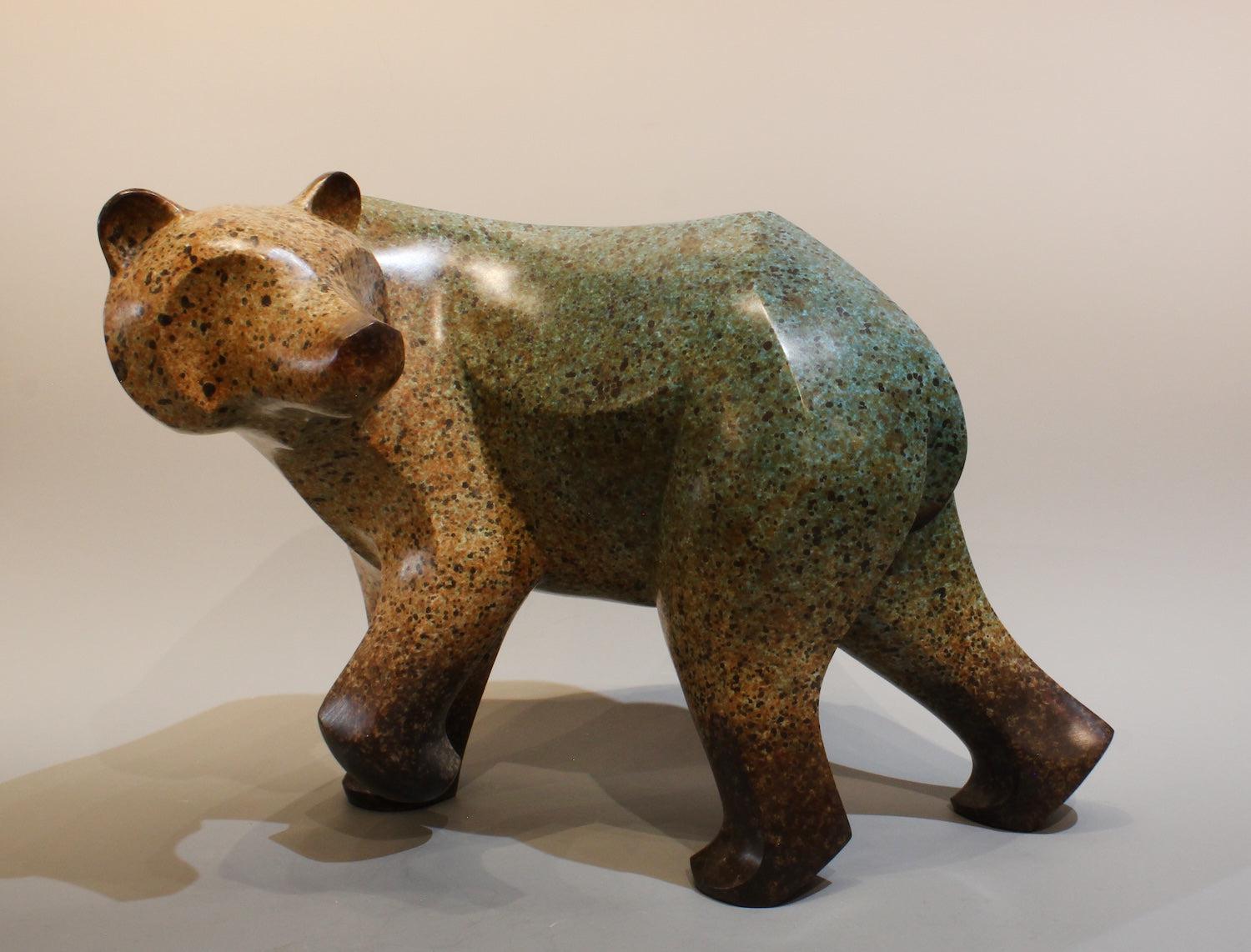 Large Walking Bear-Sculpture-Michael Tatom-Sorrel Sky Gallery