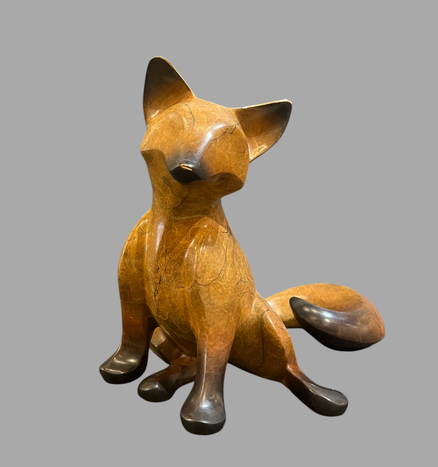 Lifesize Sitting Fox Kit