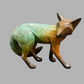 Medium Standing Fox-Sculpture-Michael Tatom-Sorrel Sky Gallery