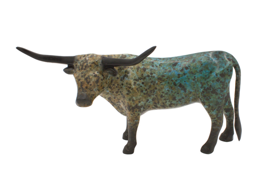 Miniature Longhorn-Sculpture-Michael Tatom-Sorrel Sky Gallery