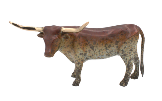 Miniature Longhorn-Sculpture-Michael Tatom-Sorrel Sky Gallery