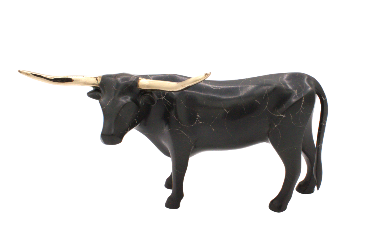 Miniature Longhorn-Sculpture-Michael Tatom-Sorrel Sky Gallery