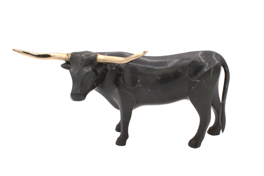 Miniature Longhorn-Sculpture-Michael Tatom-Sorrel Sky Gallery