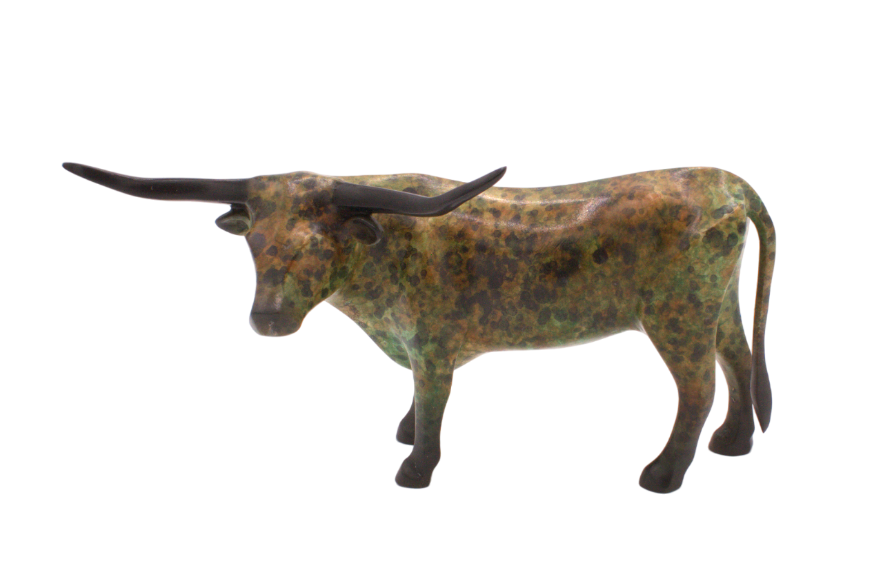 Miniature Longhorn-Sculpture-Michael Tatom-Sorrel Sky Gallery