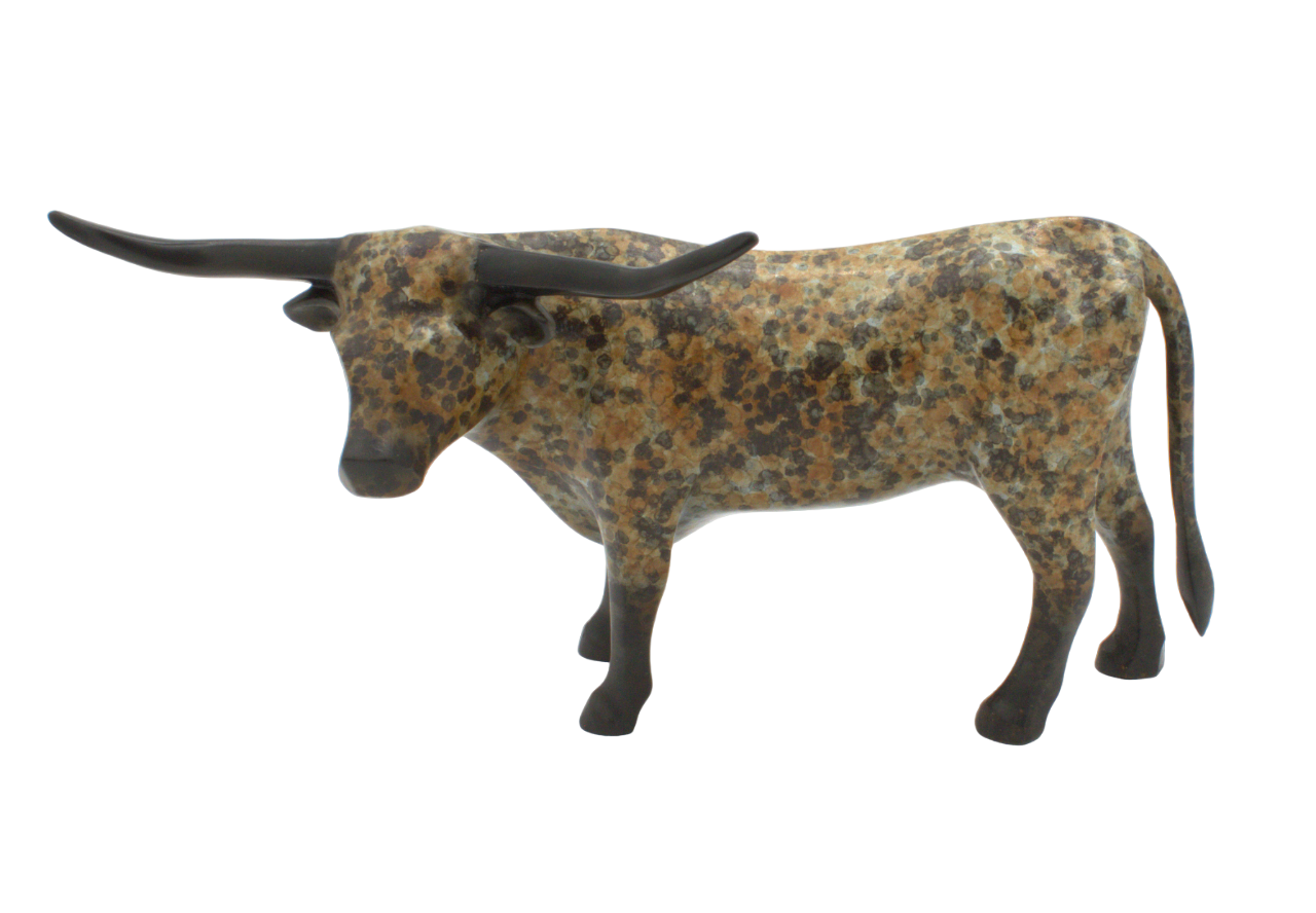 Miniature Longhorn-Sculpture-Michael Tatom-Sorrel Sky Gallery