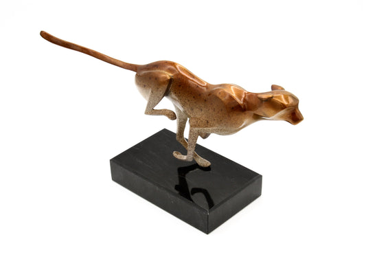 Running Cheetah-Sculpture-Michael Tatom-Sorrel Sky Gallery