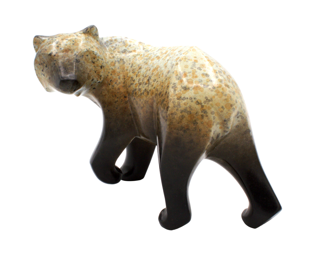 Small Walking Bear-Sculpture-Michael Tatom-Sorrel Sky Gallery