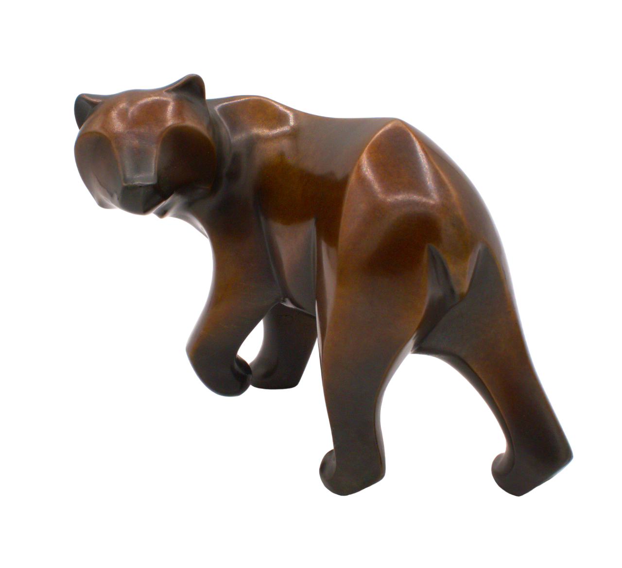 Small Walking Bear-Sculpture-Michael Tatom-Sorrel Sky Gallery