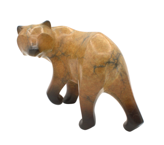 Small Walking Bear-Sculpture-Michael Tatom-Sorrel Sky Gallery