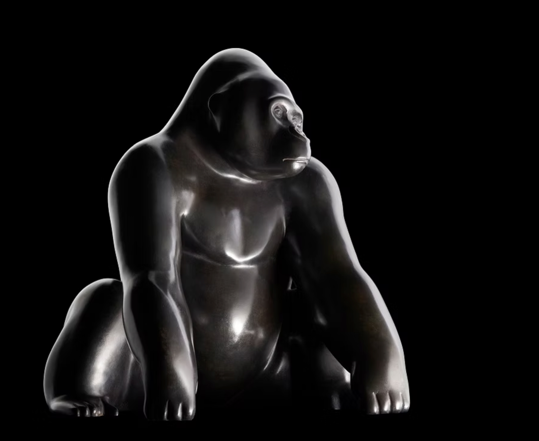 Silver Back No. 8 | Le Dos Argenté n°8-Sculpture-Michel Bassompierre-Sorrel Sky Gallery