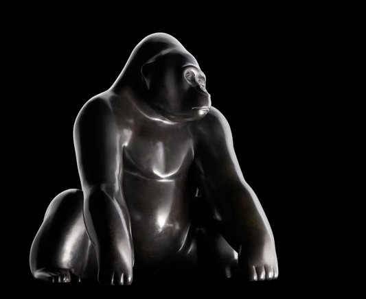 Silver Back No. 8 | Le Dos Argenté n°8-Sculpture-Michel Bassompierre-Sorrel Sky Gallery