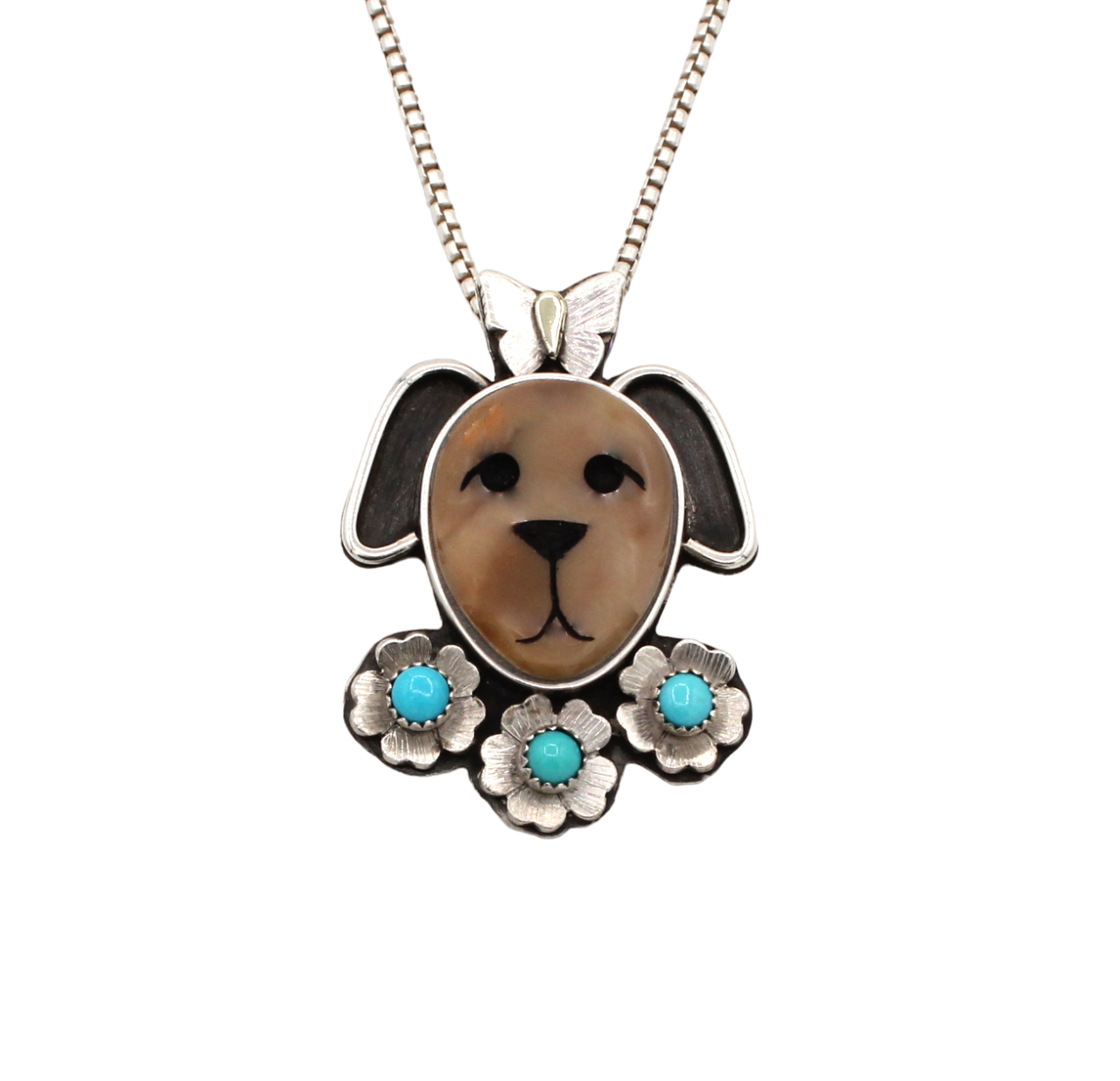 Dog in Garden Pendant-Jewelry-Michelle Tapia-Sorrel Sky Gallery